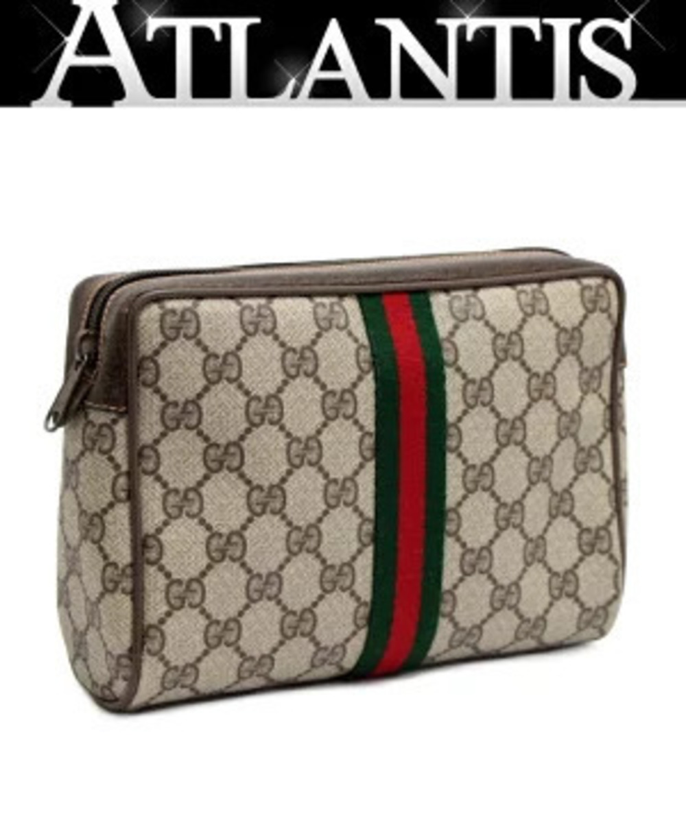 Gucci Pouch Clutch GG Sherry